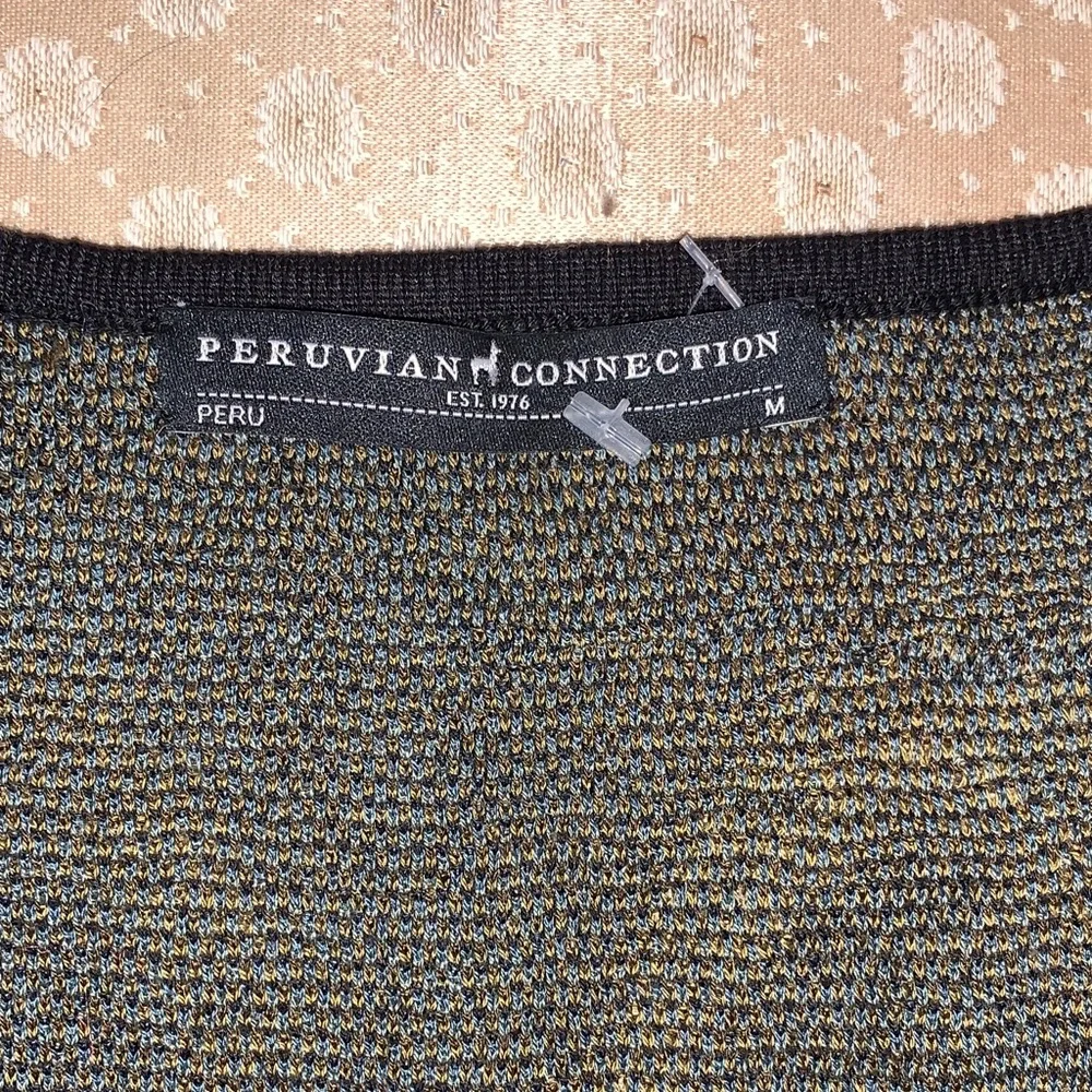 Peruvian Connection Green and Gold Maxi Dress - Picture 12 of 16